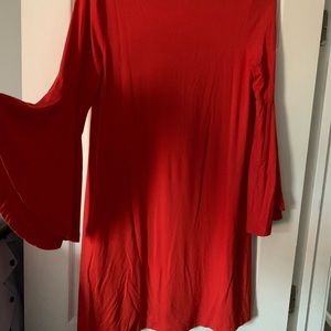 Loft Burnt Orange Shift Dress